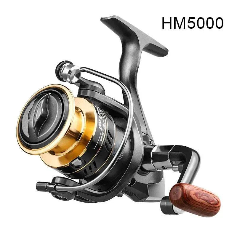 Full Metal Spin Fishing Reels HM Series Light Weight Ultra Smooth Powerful Fishing Accessory for Fish Feeder Baitcasting Rod