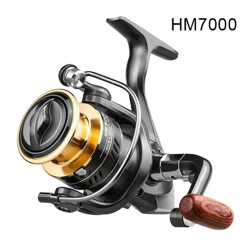 Full Metal Spin Fishing Reels HM Series Light Weight Ultra Smooth Powerful Fishing Accessory for Fish Feeder Baitcasting Rod