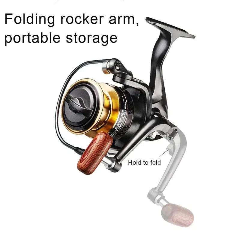 Full Metal Spin Fishing Reels HM Series Light Weight Ultra Smooth Powerful Fishing Accessory for Fish Feeder Baitcasting Rod