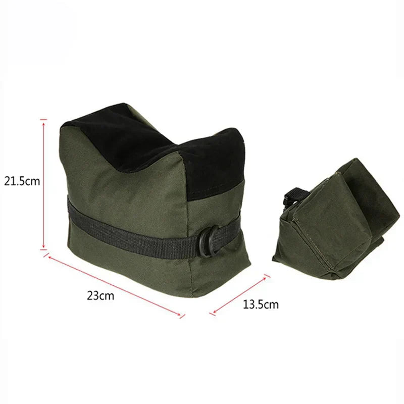 Front & Rear Hunting Rifle Target Tactical Bench Support Sandbag Sniper Rifle Gun Shooting Rest Bag Stand Set Gun Accessories