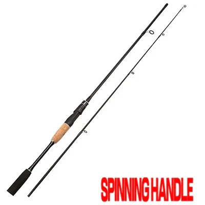 Jigging Bass Trout Fishing Rod. Hard and Fast Ultralight Lure Pole. 2 Sections 1.8m 1.65m Casting Spinning Rod