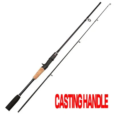 Jigging Bass Trout Fishing Rod. Hard and Fast Ultralight Lure Pole. 2 Sections 1.8m 1.65m Casting Spinning Rod