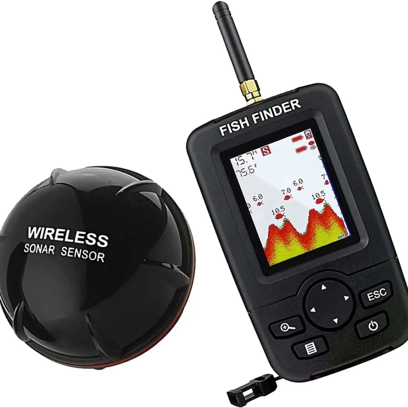 LUCKY Wireless Sonar Fishing Alert Fish Finder Underwater Echo Sounder Fishing Detector Portable Fish Finder